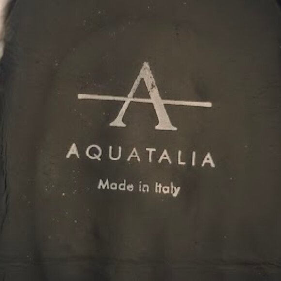 Aquatalia Fantina Weatherproof Bootie, Black Leather Ankle Boots 6.5 - Picture 8 of 12